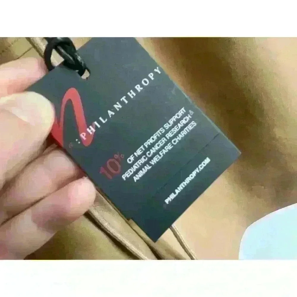 New! Philanthropy Tan Faux Leather Drawstring Shorts Size Large - Picture 2 of 5